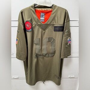 SF 49ers Jimmy Garoppolo official NFL, Armed Forces Day Game jersey. Xl